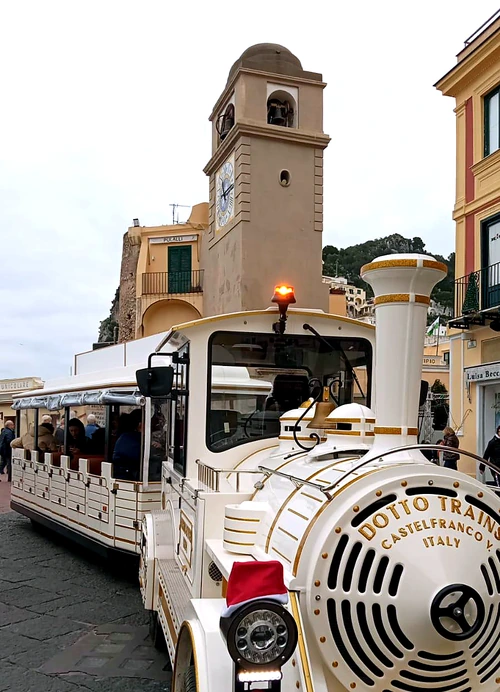 Front view of the Mercurio Tourist Train